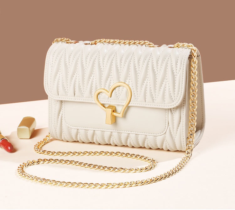 2025 New Genuine Leather Womens Bag  Quilted Crossbody Handbag